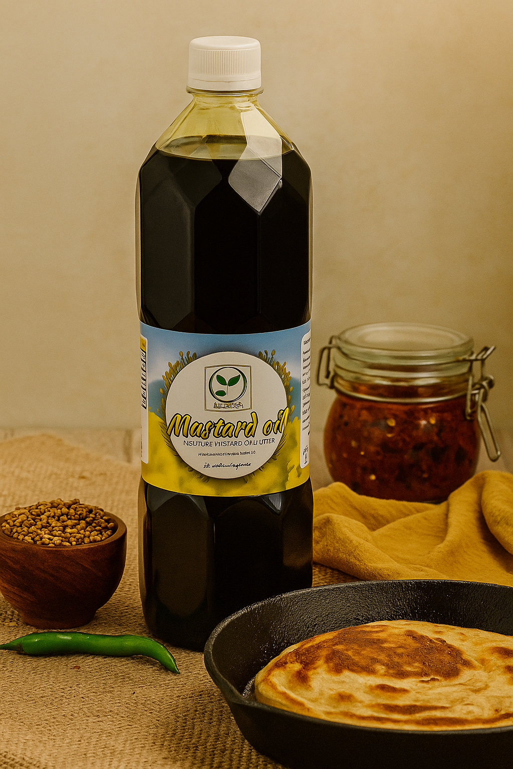 Mustard Oil Haramain Premium Mustard Oil – Cold-Pressed & Nutrient-Rich