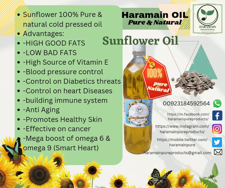 Cold-Pressed Sunflower Oil – Pure, Natural & Nutrient-Rich