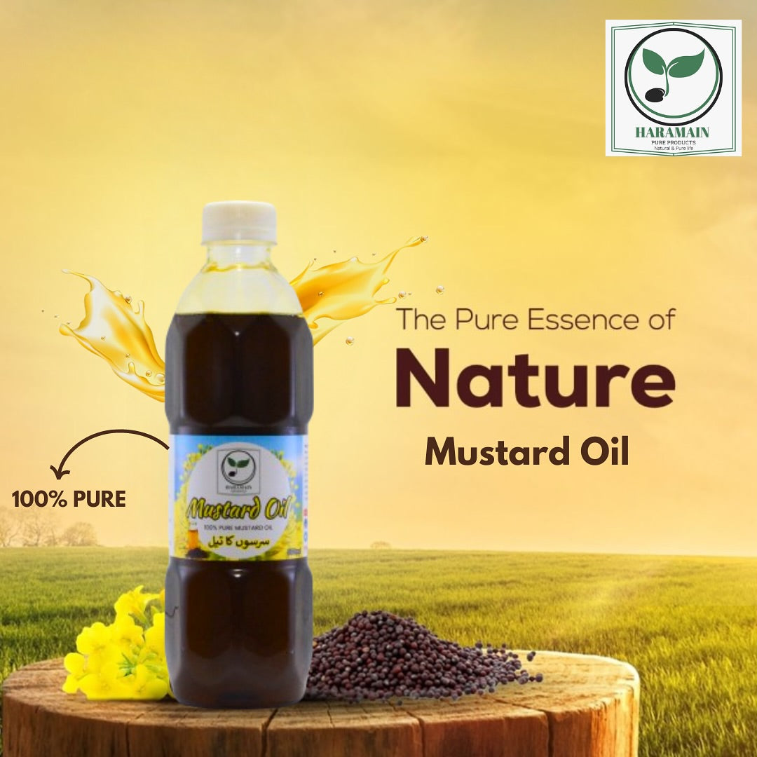 Mustard Oil Haramain Premium Mustard Oil – Cold-Pressed &amp; Nutrient-Rich